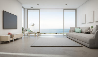 3d rendering of hotel interior.