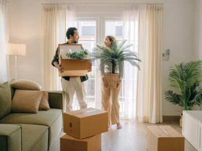 couple moving in new house